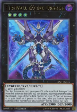 Yu-Gi-Oh! Firewall Exceed Dragon 1st Ed. DANE-EN036 Ultra Rare NM/LP x1 - Image 1