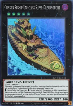 Yu-Gi-Oh! Gunkan Suship Uni-Class Super-Dreadnought BODE-EN048 Super NM/LP x1 - Image 1