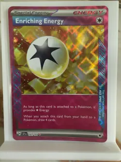 Pokemon TCG Enriching Energy 191/191 Sv08: Surging Sparks Holo English NM - Image 1