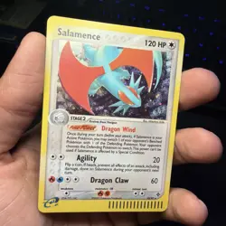 Pokemon TCG Salamence Holo Rare 10/97 EX Dragon 2003 E-Reader NM/LP - Image 3
