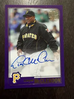 2020 ARCHIVES FAN FAVORITES PURPLE /150 AUTO LLOYD MCCLENDON #FFA-LM LOW SHIP!! - Image 1