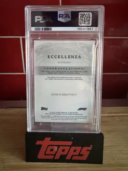 2025 Topps Eccellenza F1 Kimi Raikkonen Supremo Auto Red - 2/5 (PSA 10) - Image 2