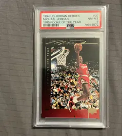 1994-95 Upper Deck - Michael Jordan Basketball Heroes Michael Jordan #37 PSA 8 - Image 1