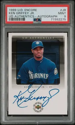 1999 Upper Deck Encore AUTHENTICS AUTO Ken Griffey Jr - SSP - PSA 9 (POP 13) - Image 1