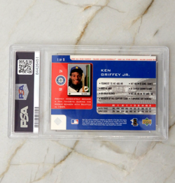 Ken Griffey Jr 2001 Upper Deck #1 ALL-STAR FANFEST REDEMPTION PSA 9 MINT - Image 2