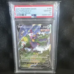 Pokemon Tornadus V 185/198 Chilling Reign Full Art Holo PSA 10 - Image 1