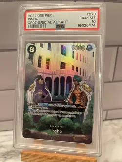 PSA 10 Issho Alternate Art #OP07-085 500 Years In The Future One Piece English - Image 1