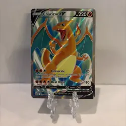Pokemon Charizard V Full Art 153/172 Brilliant Stars - NM - Image 1