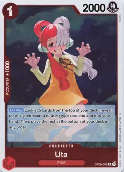 Uta - OP09-002 - The Best Vol. 2 - ONE PIECE Card - English - Image 1