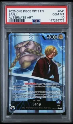 PSA 10 One Piece Leader Set Jinbe Marco Sanji Sabo Ace - Image 1