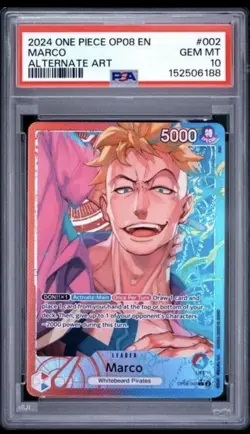 PSA 10 One Piece Leader Set Jinbe Marco Sanji Sabo Ace - Image 2