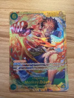 Monkey D. Luffy OP13-118 SEC Secret Rare English FOIL One Piece TCG Card - Image 1