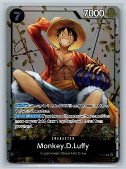 Monkey.D.Luffy (Tin Pack Set Vol. 2) Foil PR One Piece Promotion Cards P-075 NM - Image 1