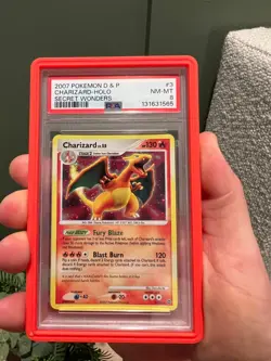 2007 Pokemon Diamond & Pearl Secret Wonders #3 Charizard Holo PSA 8 - Image 1