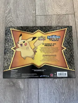 Pokemon TCG Shining Fates Pikachu V Collection Box 2021 English Promo Booster - Image 2