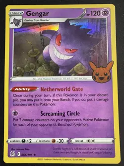 Gengar (2022 Copyright Date) 066/196 Trick or Trade BOOster 2023 Pokemon NM - Image 1