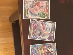 pokemon cards mewtwo ex mew ex and both mega mewtwo exs - Image 1