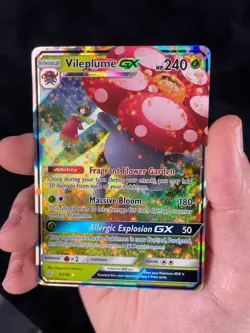 [LP] Vileplume GX 4/236 Ultra Rare Cosmic Eclipse Holo Pokemon TCG Sun & Moon - Image 3