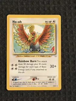 Ho-oh 18/64 Non Holo Rare Neo Revelation 2001 Pokemon TCG WoTC - Image 1