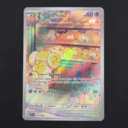 Pokemon TCG Card Fidough 213/198 Scarlet & Violet Illustration Rare - NM - Image 1