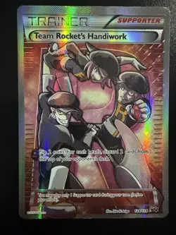 Pokemon TCG Team Rockets Handiwork Card #124/124 LP - Image 1