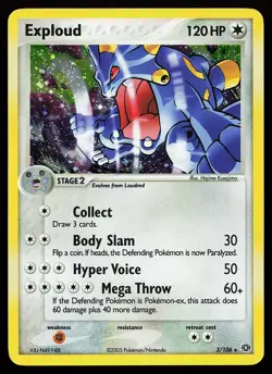 Exploud 3/106 Holo Rare Emerald Pokemon Card - Image 1