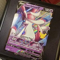 Dark Sylveon V celebration SWSH134 ****Jumbo*** Card Holo - Image 3