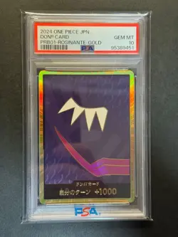 PSA 10 DON!! Card Donquixote Rosinante Gold Premium Booster PRB One Piece Card - Image 1