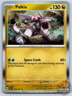 Palkia 136/191 Surging Sparks Near Mint Holo Pokemon Card - Image 1