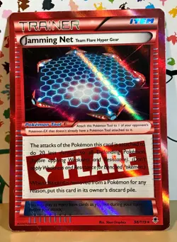 Pokemon TCG MISCUT Jamming Net 98/119 Holo Rare Trainer Phantom Forces - Image 1