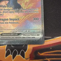 Salamence EX Pokemon Card Wide Blast Dragon Impact HP320 127/124 - Image 4