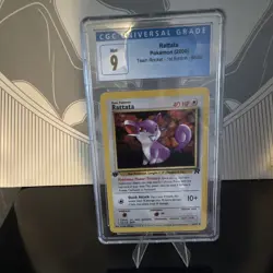 Pokemon Rattata 1st Edition Team Rocket 66/82 English 2000 40 HP Card - Image 1