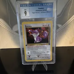 Pokemon Rattata 1st Edition Team Rocket 66/82 English 2000 40 HP Card - Image 2