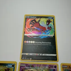 Lot of 7 Pokemon Amazing Rare Cards Zacian Kyogre Reshiram Yveltal Zamazenta VG - Image 2