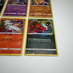 Lot of 7 Pokemon Amazing Rare Cards Zacian Kyogre Reshiram Yveltal Zamazenta VG - Image 5