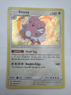 Pokemon Card Blissey Guardians Rising Holo Rare 102/145 Near Mint - Image 1