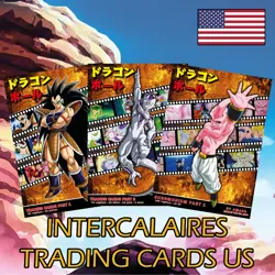 Full Set 10 Intercalaires Trading Cards US Dragon Ball Z - DBZ TC Memorial Photo - Image 1