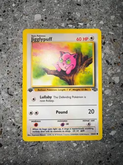 Pokemon TCG Cards 1st Edition Jigglypuff 54/64 Jungle LP - Image 3