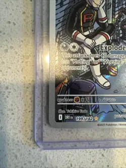 Pokemon TCG Team Rockets Weezing Art Holo Rare Destined Rivals 199/182 Mint - Image 2