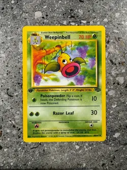 Pokemon TCG Cards 1st Edition Weepinbell 48/64 Jungle NM - Image 1