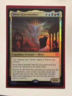 1x FOIL SLIVER GRAVEMOTHER - Commander - MTG - Magic the Gathering - Image 1