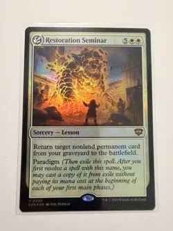 Restoration Seminar (FOIL) ✅Secrets of Strixhaven ✅ Magic (mtg) - Image 1