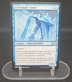 2023 Magic: The Gathering Wilds Of Eldraine Icewrought Sentry #0055 - Image 1