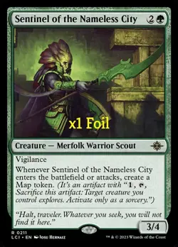 MTG Foil The Lost Caverns of Ixalan LCI Sentinel of the Nameless City MINT - Image 1