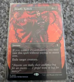Magic The Gathering Deadly Rollick Commander Masters Borderless Foil EN NM - Image 1