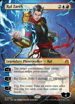 1x Ral Zarek - Anime Borderless MTG - Ravnica Remastered - NM-Mint - Image 1