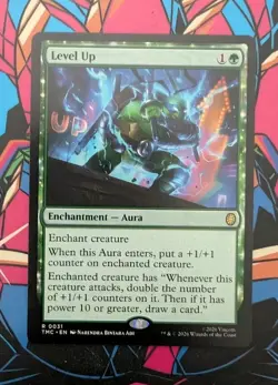 MTG Teenage Mutant Turtles Commander Rare LEVEL UP NM - Image 1