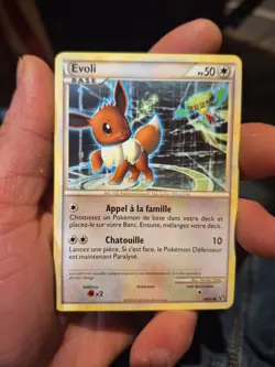 Eevee FRENCH 48/90 HGSS Undaunted NM Non-Holo Pokemon TCG - Image 1