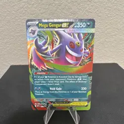 Pokemon TCG Mega Gengar ex 056/094 Me02: Phantasmal Flames Holo 350 HP - Image 1
