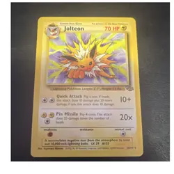 Pokemon TCG Jolteon 70 HP Jungle 20/64 Rare Unlimited Holo English 1999 non holo - Image 1